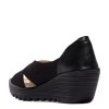 Sandały Fly London YOMA 307 Black Cupido Mousse P501307000